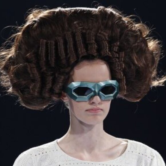 BNIB Linda Farrow x Walter Van Beirendonck Clear "Diamond" Sunglasses - Picture 7 of 8